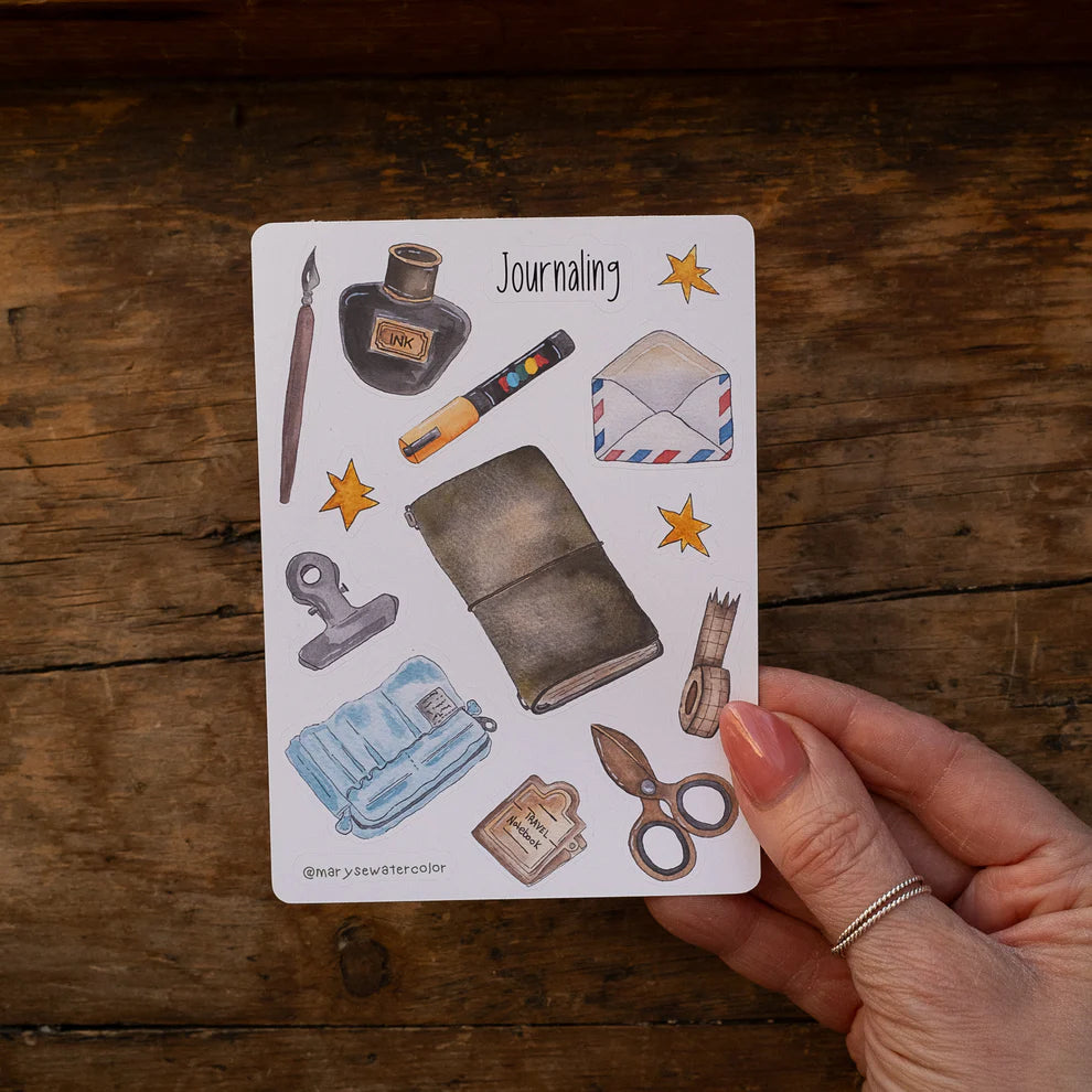 Feuille d'autocollants - Journaling
