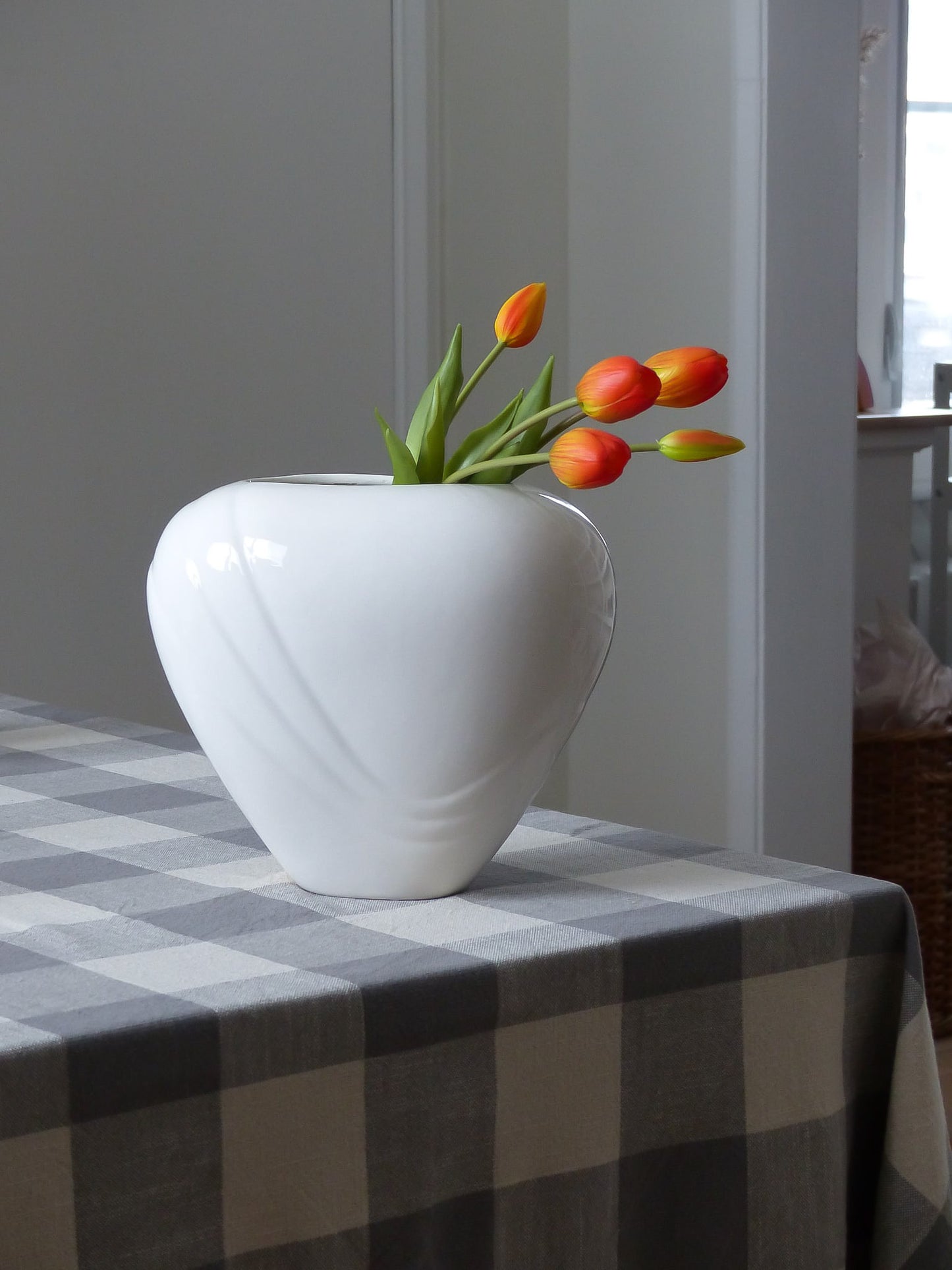 Nappe à carreaux SALINAS - Grise