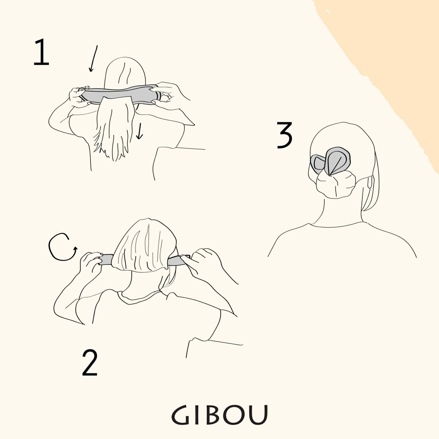 Accessoire à chignon - 3 variantes