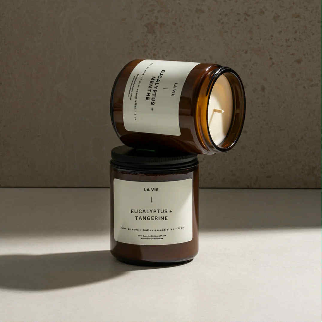 Bougie - Eucalyptus + Tangerine