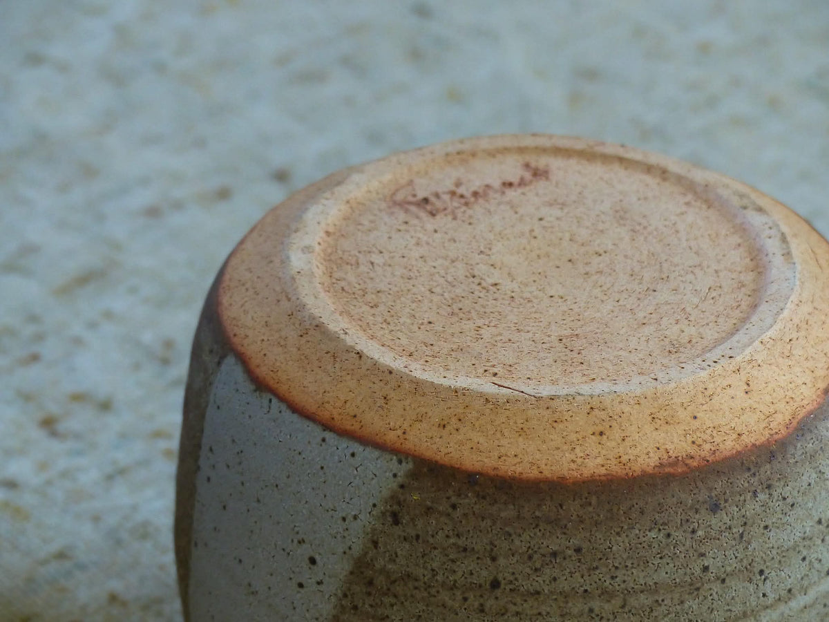 Duo de cache-pots en grés moucheté
