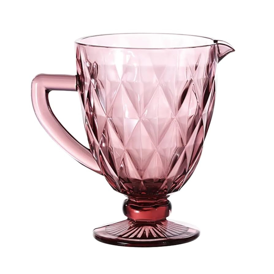 Carafe en verre motif diamant - INCASA