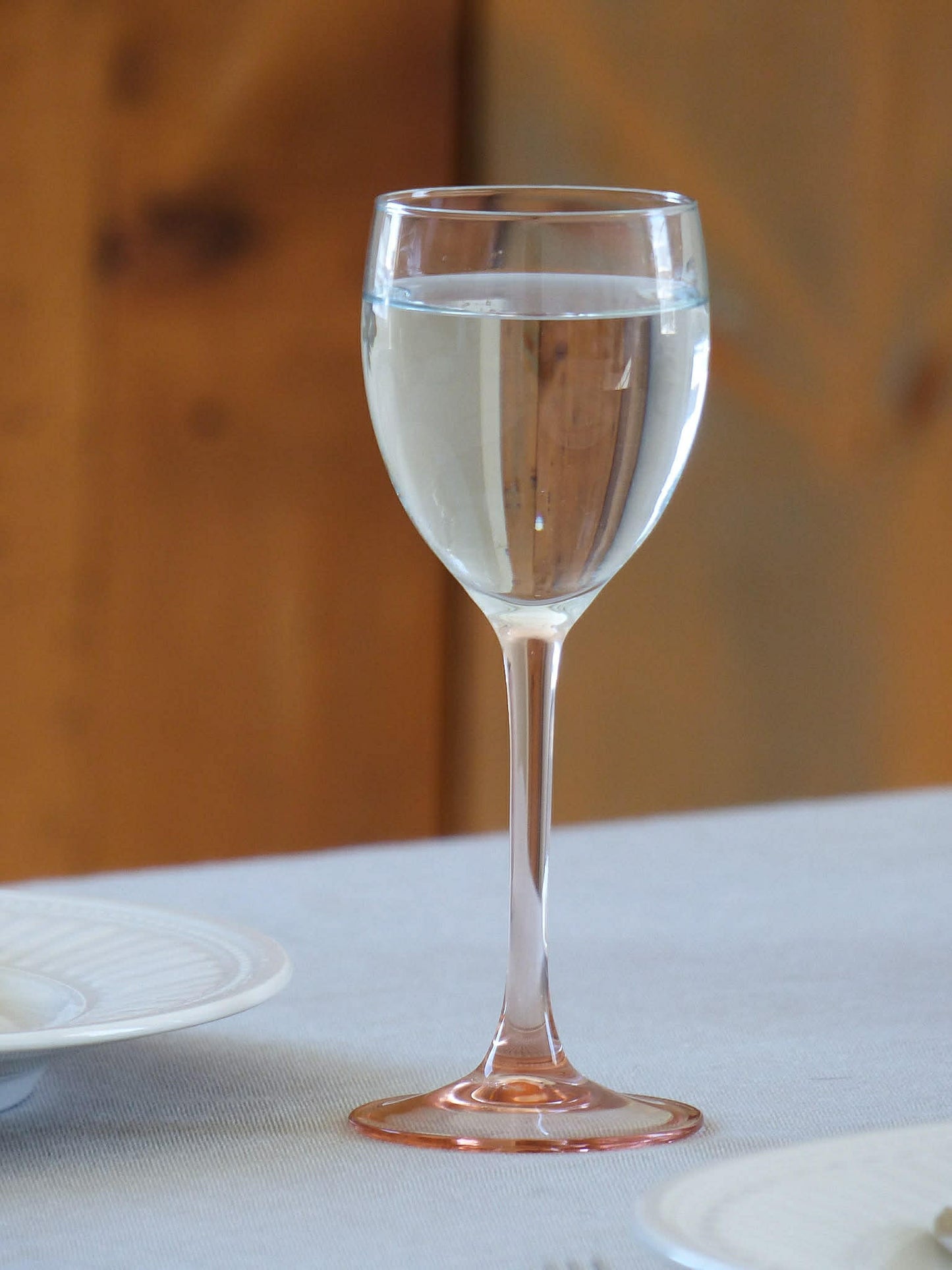 Verres à vin blanc LUMINARC, pied rose blush, ensemble de 6