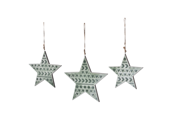 Ornements Étoile verte - 3 formats