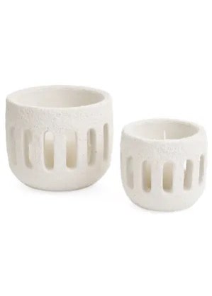 Porte bougie en ciment