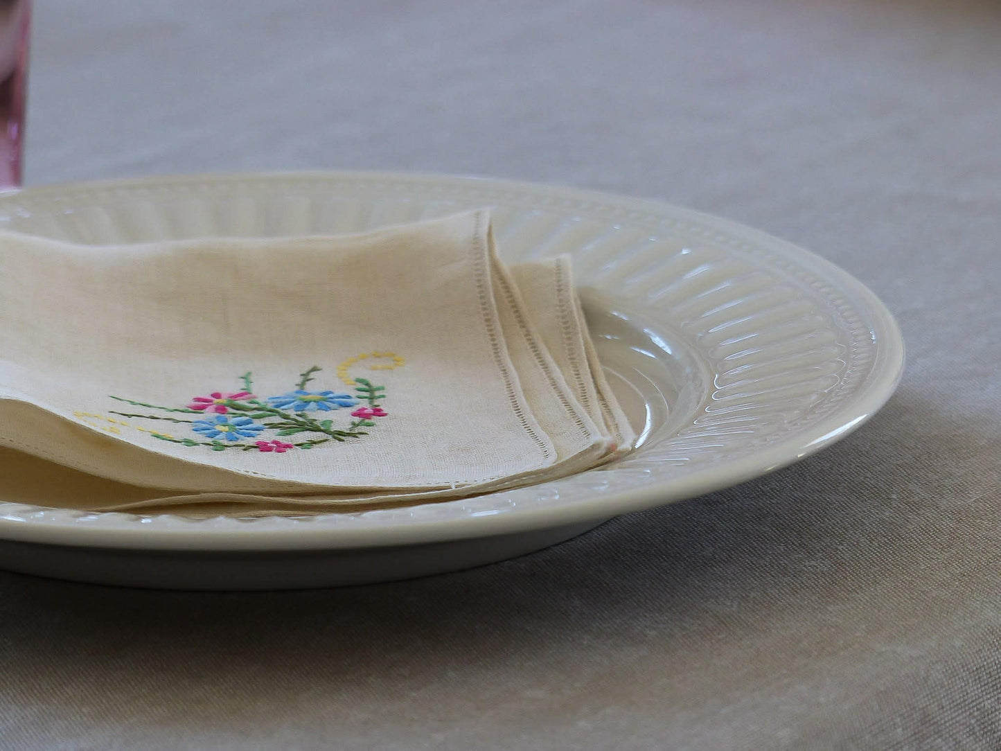 Serviettes de table vintage, ensemble de 4