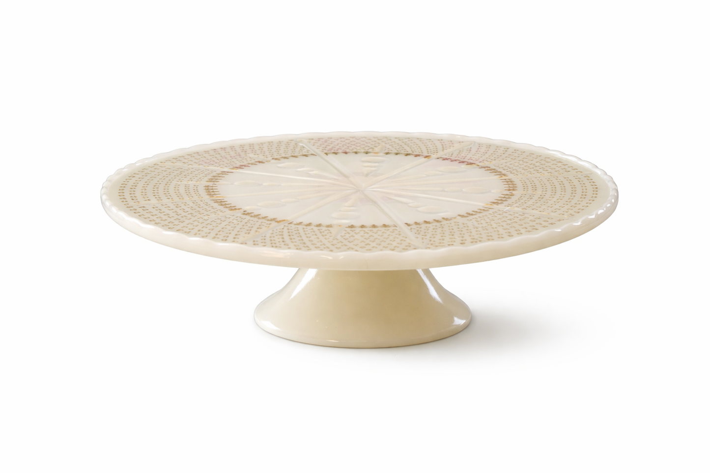 Présentoir à gâteau ANCHOR HOCKING en verre de lait