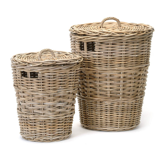 Paniers à linge en rotin - 2 formats