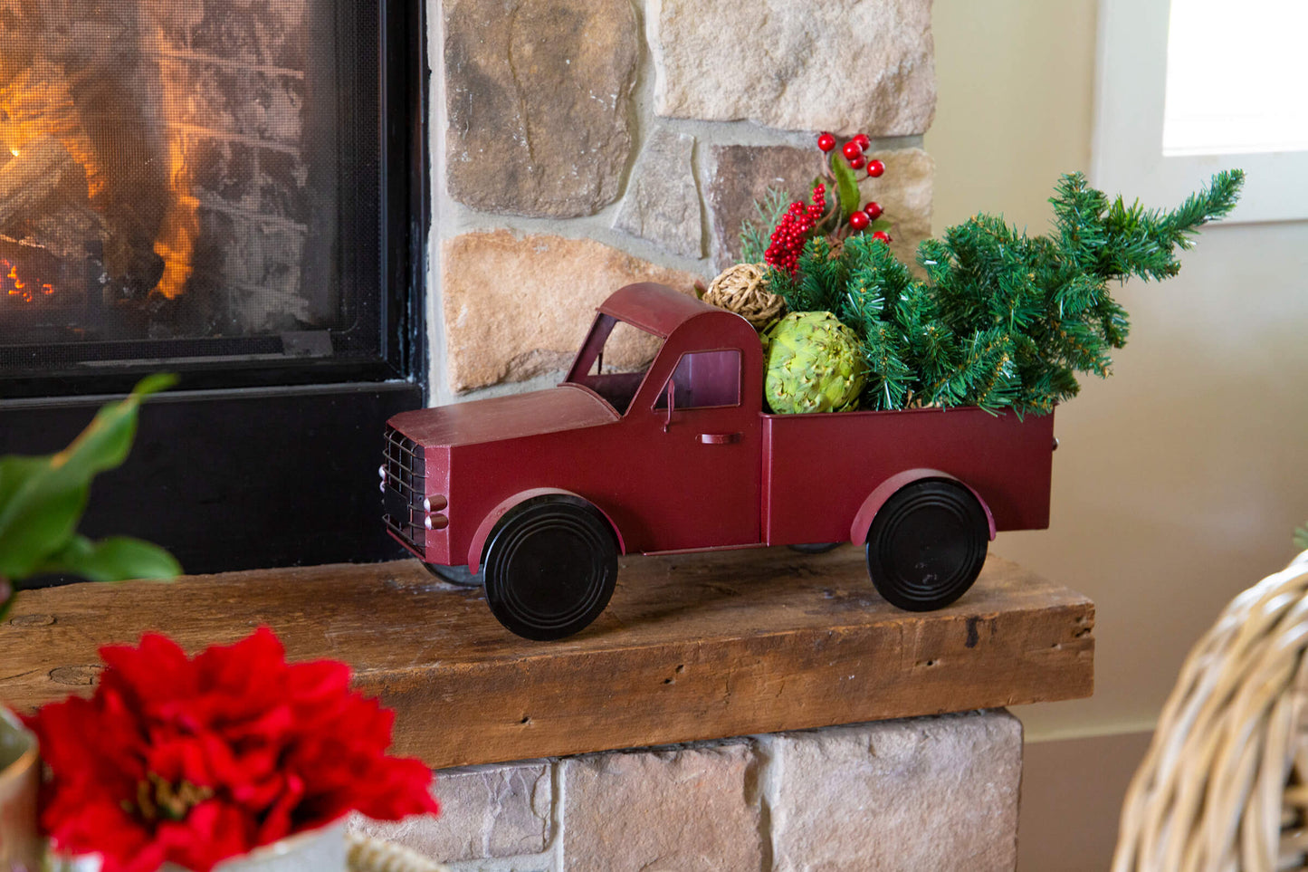 Camion décoratif en métal