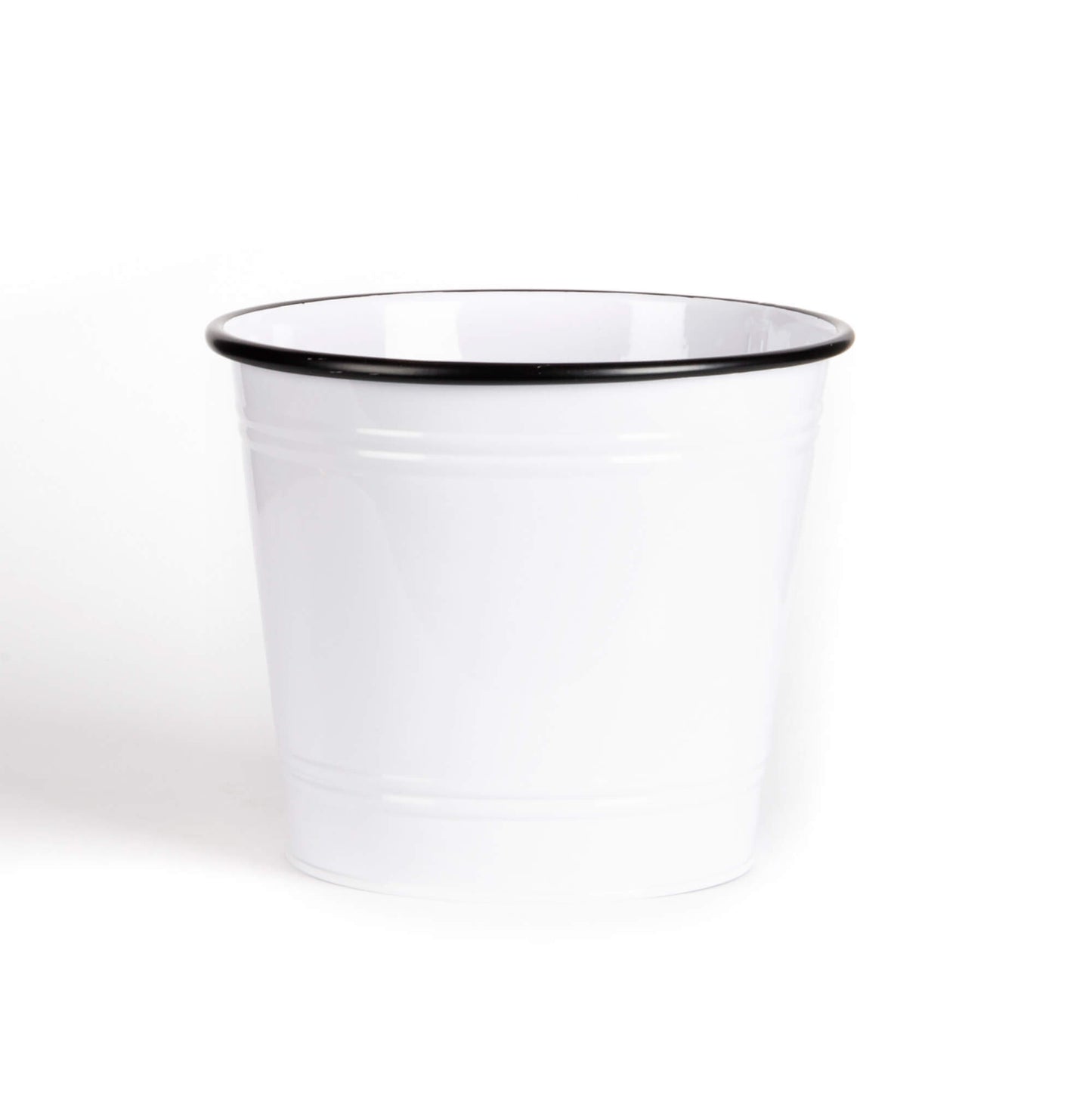 Pot en métal - Bordure noire