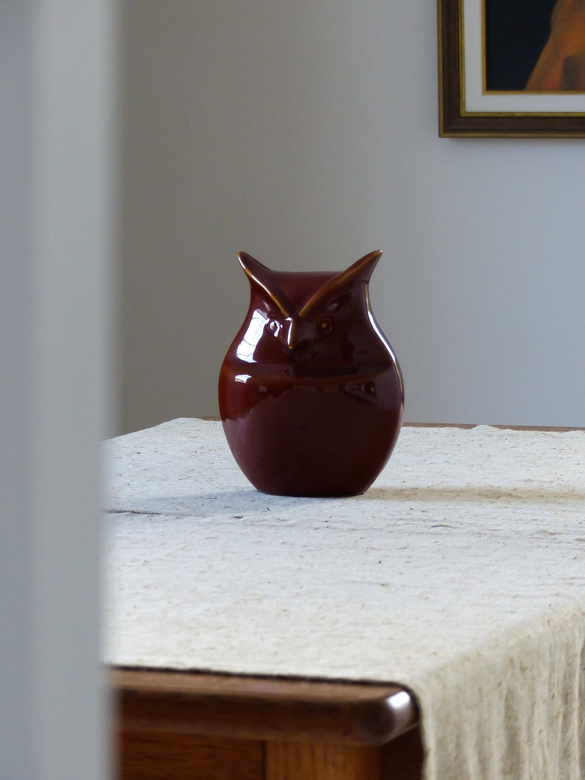 Hibou vintage en céramique