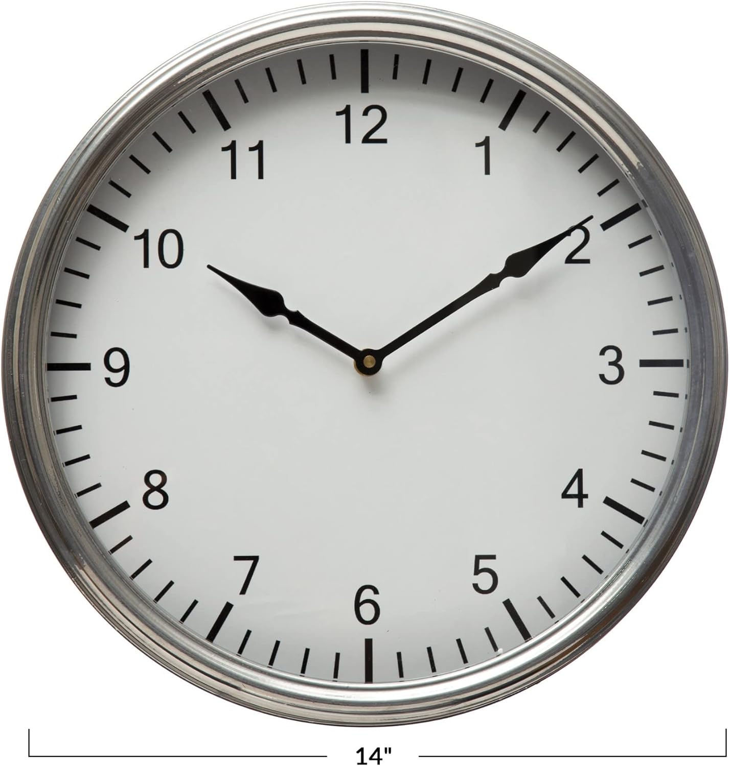 Horloge murale en métal