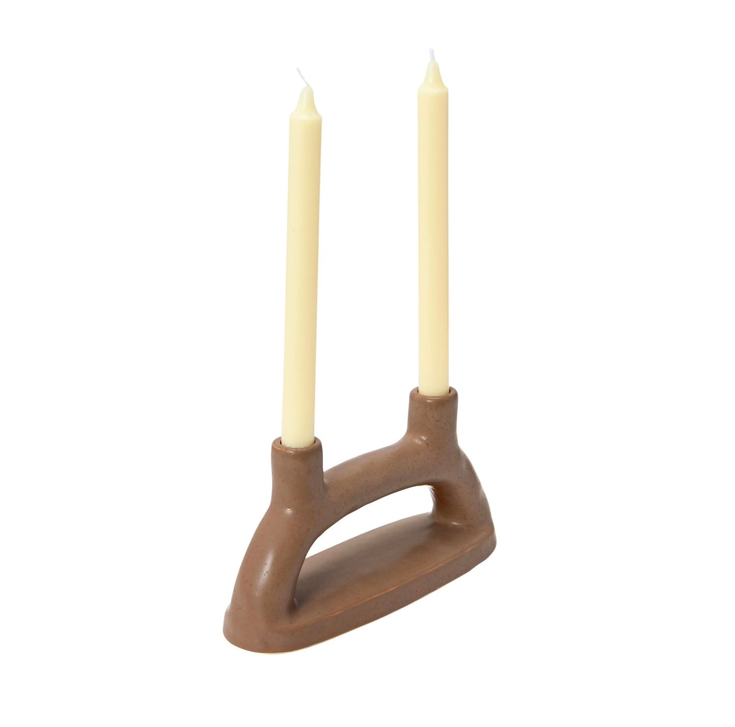 Bougeoir double en grès