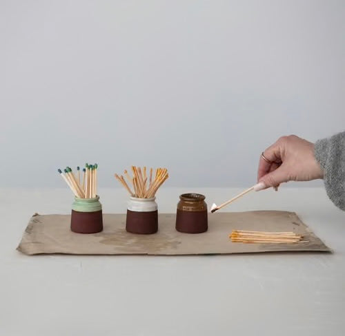 Porte-allumettes en grès