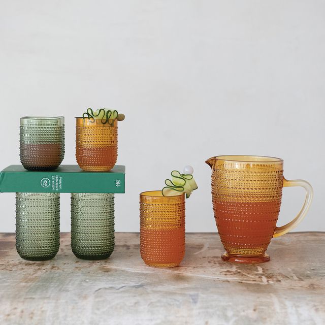Verre texturé BOTANIST, vert