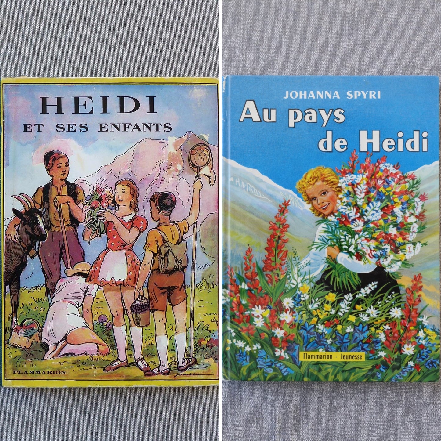 Duo de Livre jeunesse - Heidi et ses enfants 1939, et Au pays de Heidi, 1958