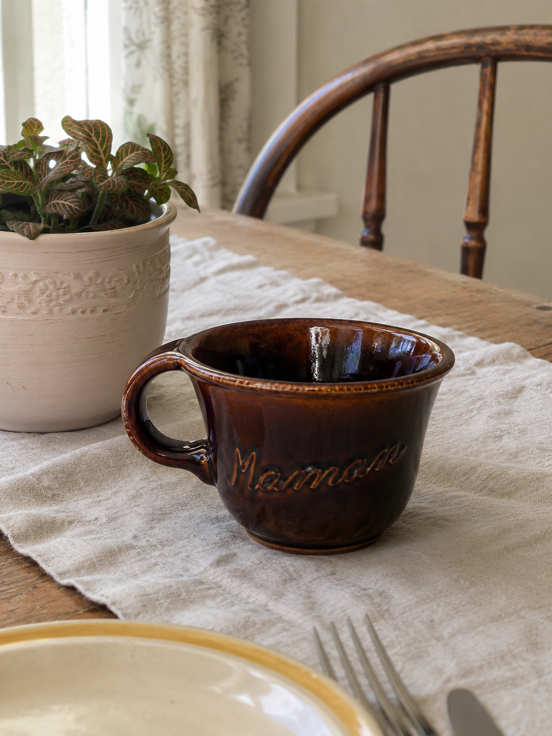Tasse vintage MAMAN - Céramique de Beauce