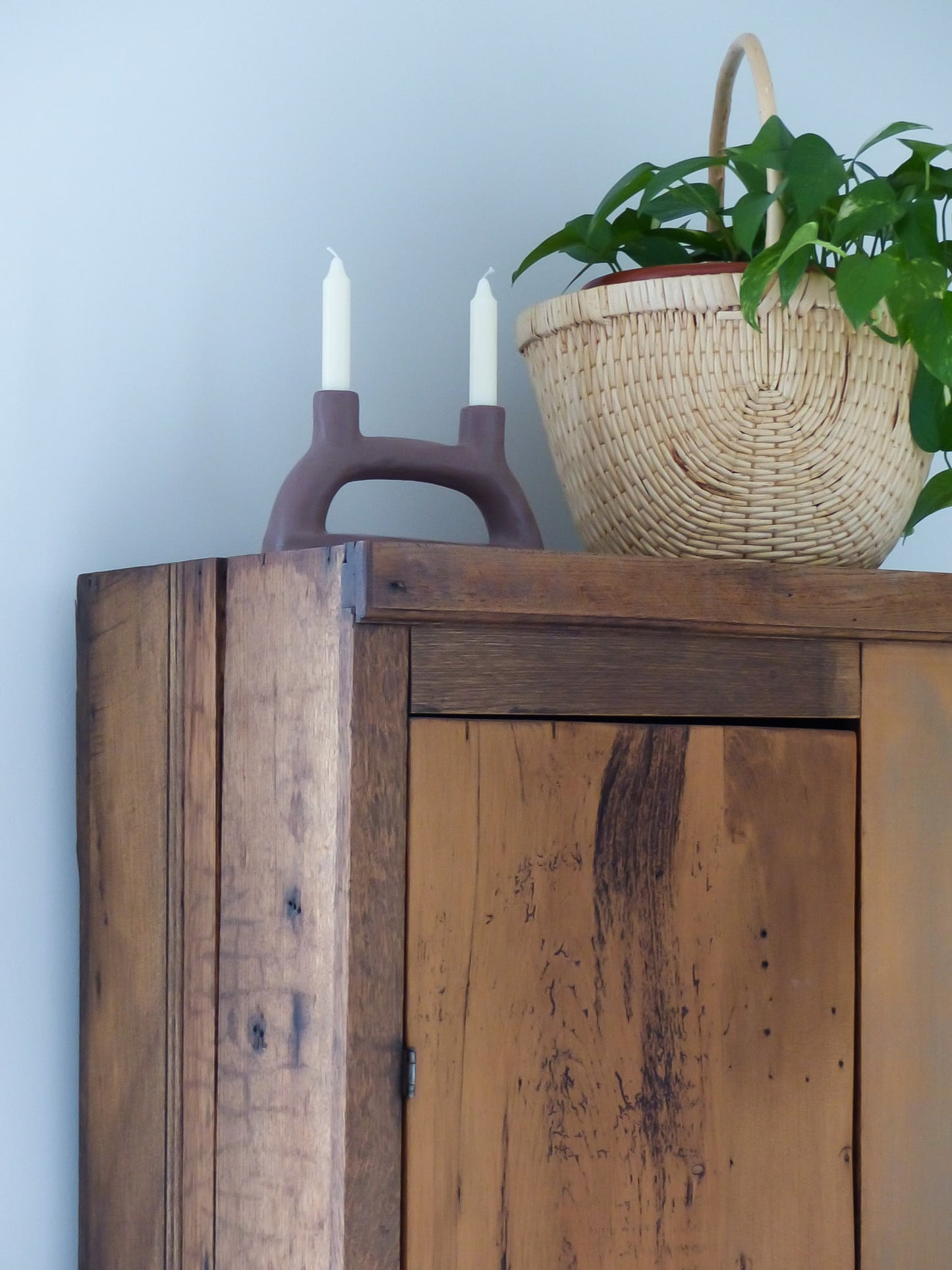 Bougeoir double en grès