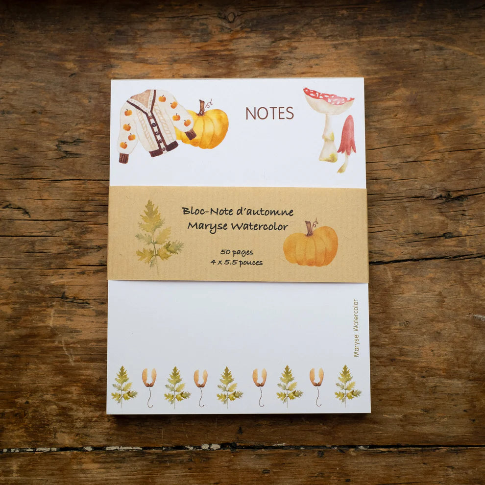 Bloc-notes d'automne