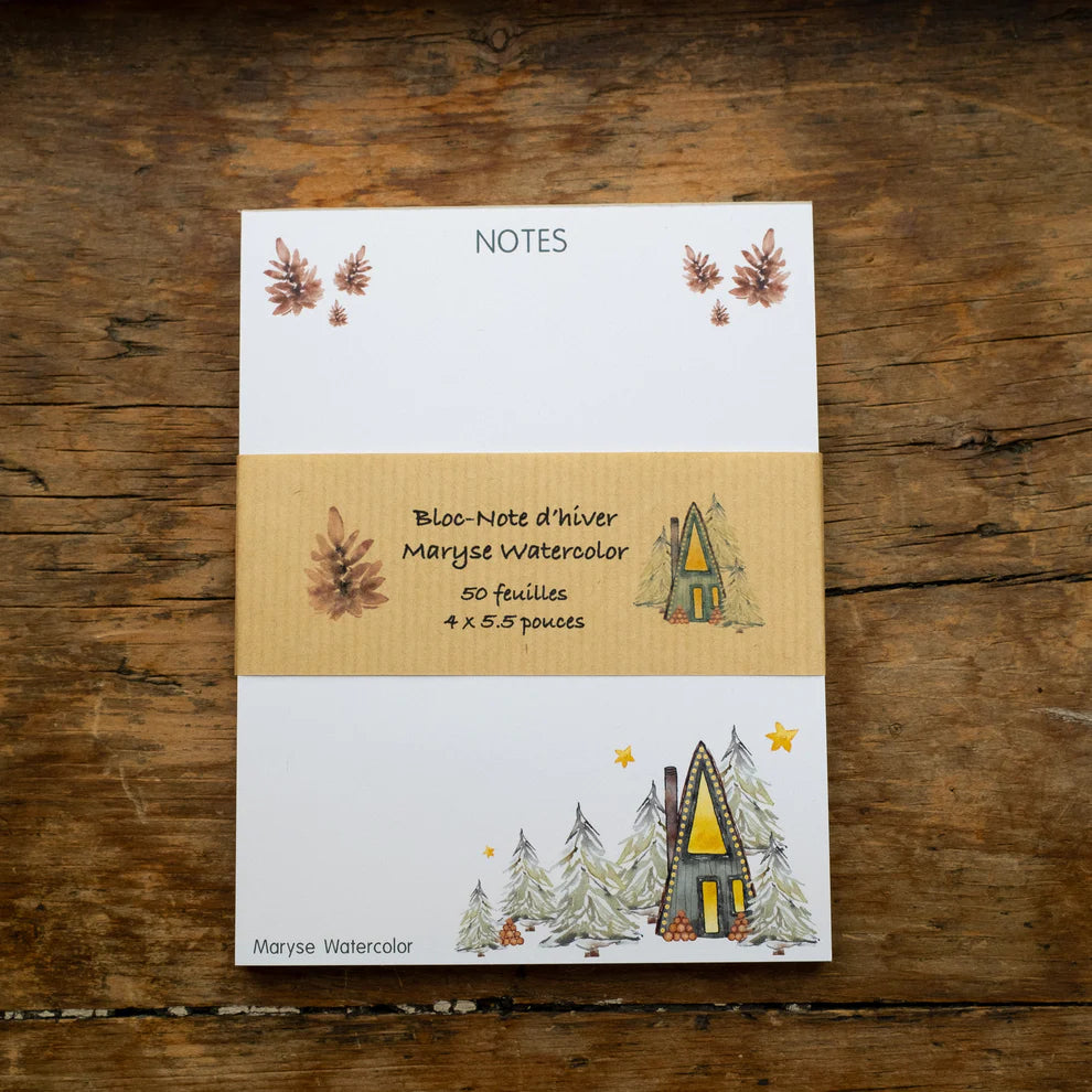 Bloc-notes d'hiver