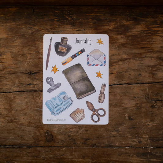 Feuille d'autocollants - Journaling