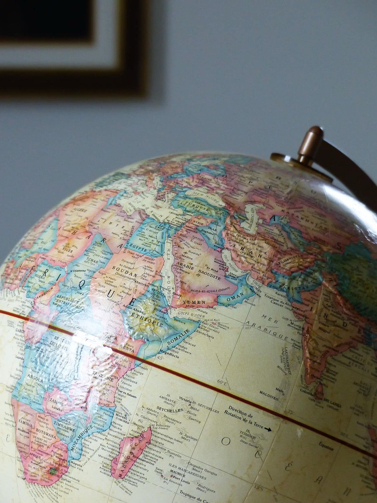 Globe terrestre vintage
