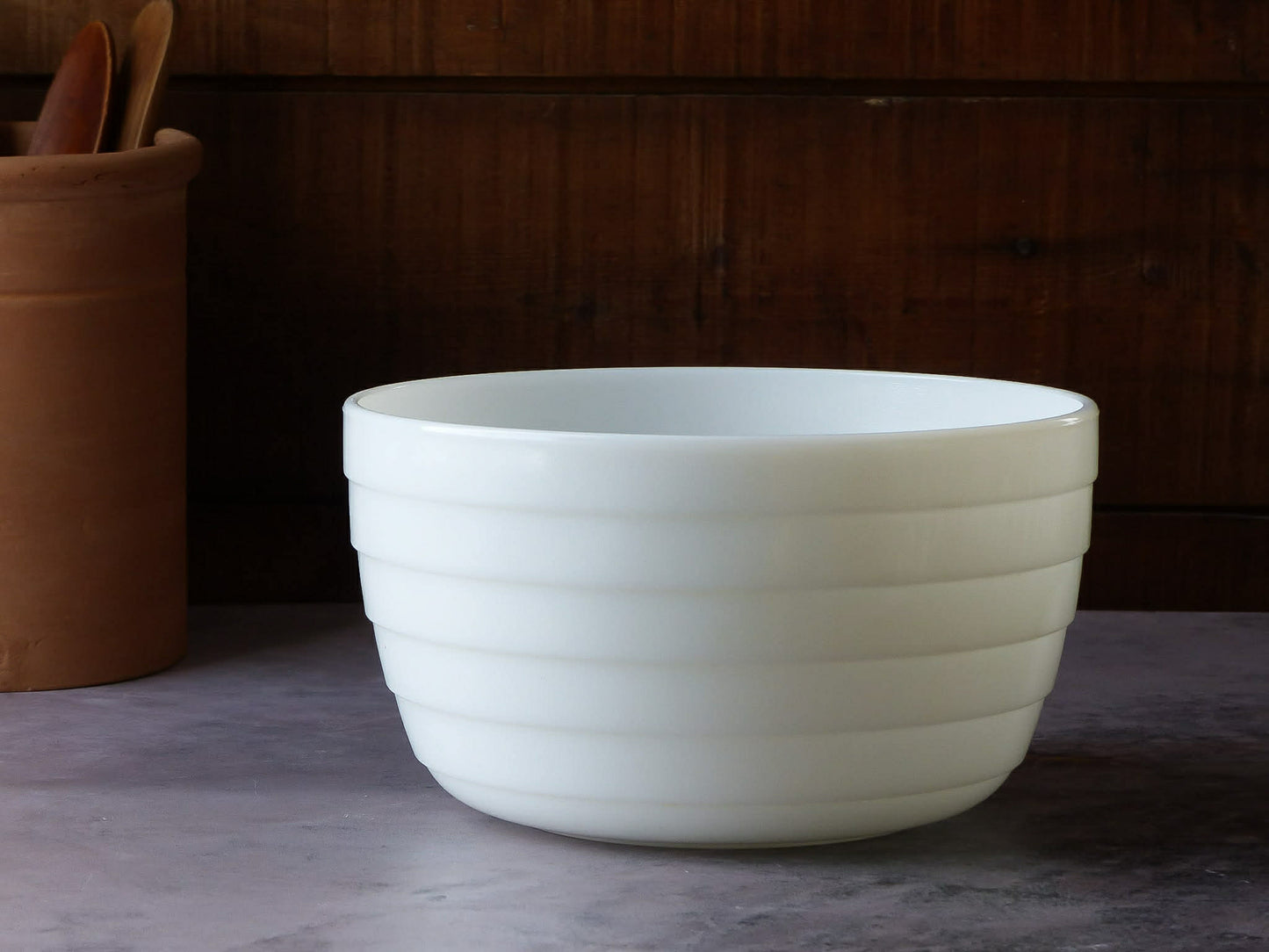 Grand bol blanc texturé - PYREX