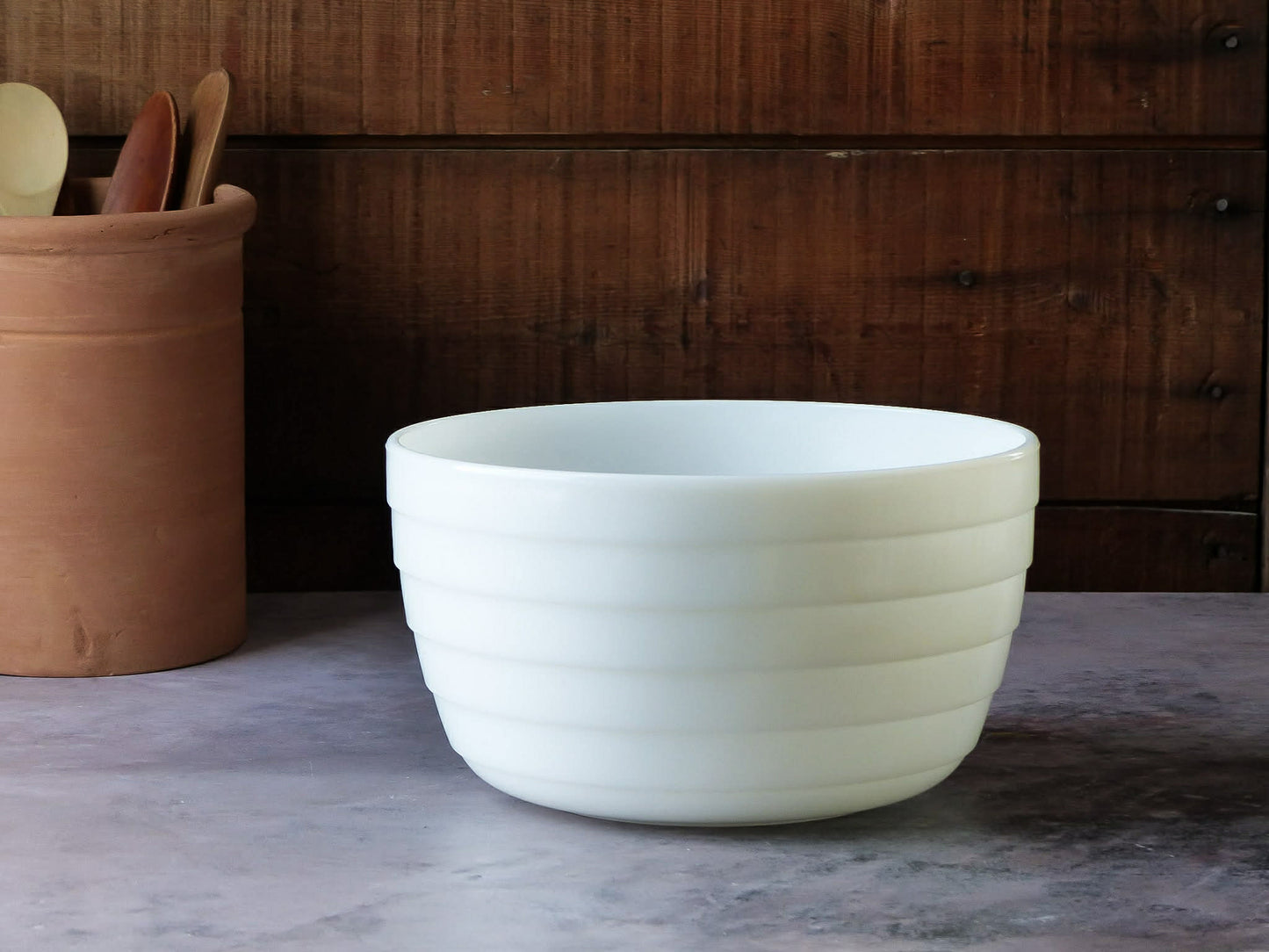 Grand bol blanc texturé - PYREX
