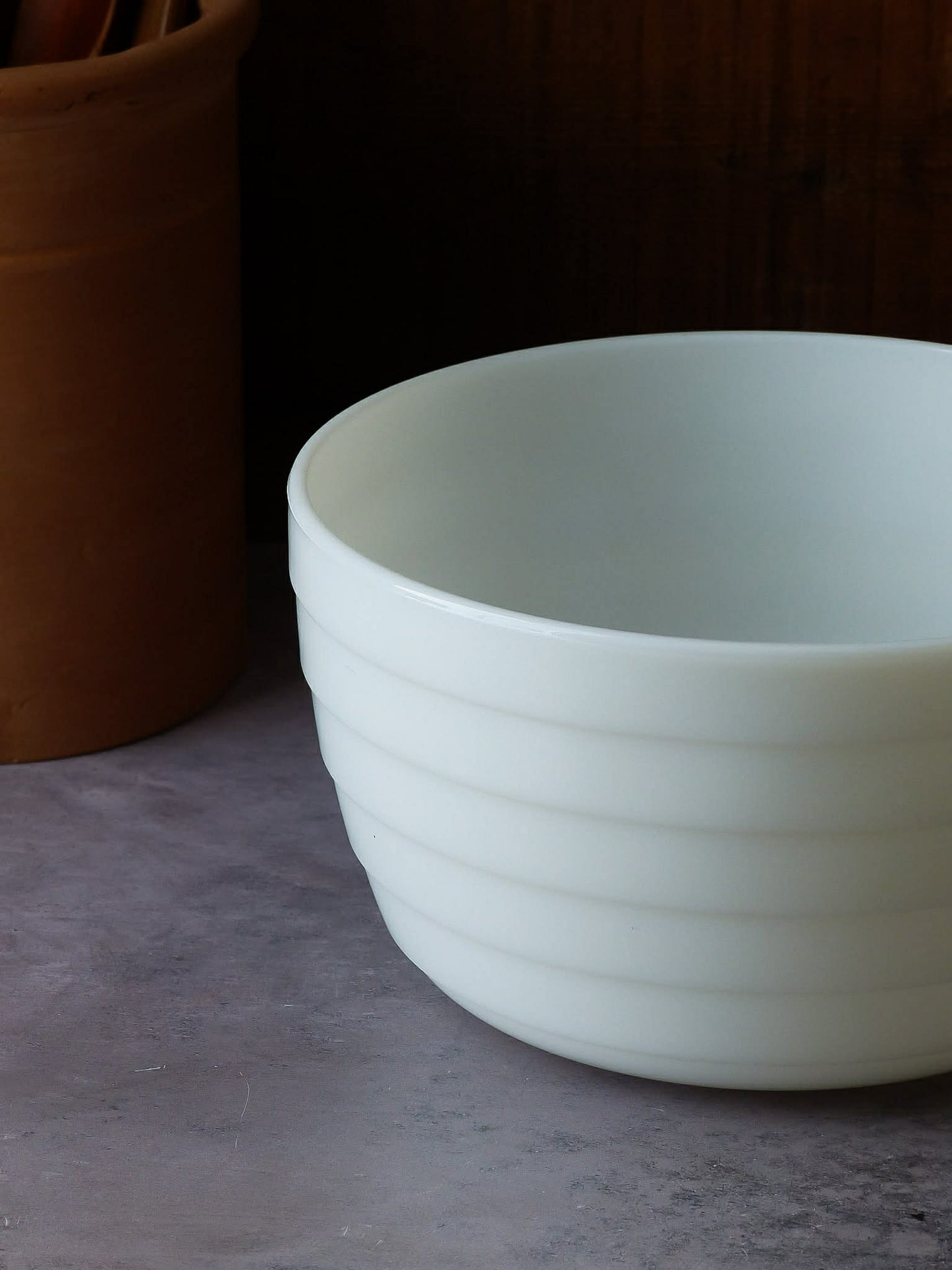 Grand bol blanc texturé - PYREX