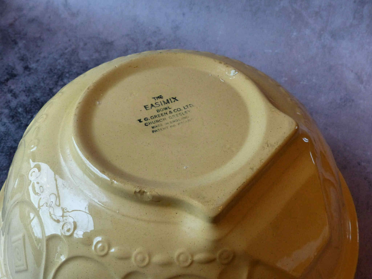 Grand bol à mélanger antique GRIPSTAND, T.G. GREEN & CO