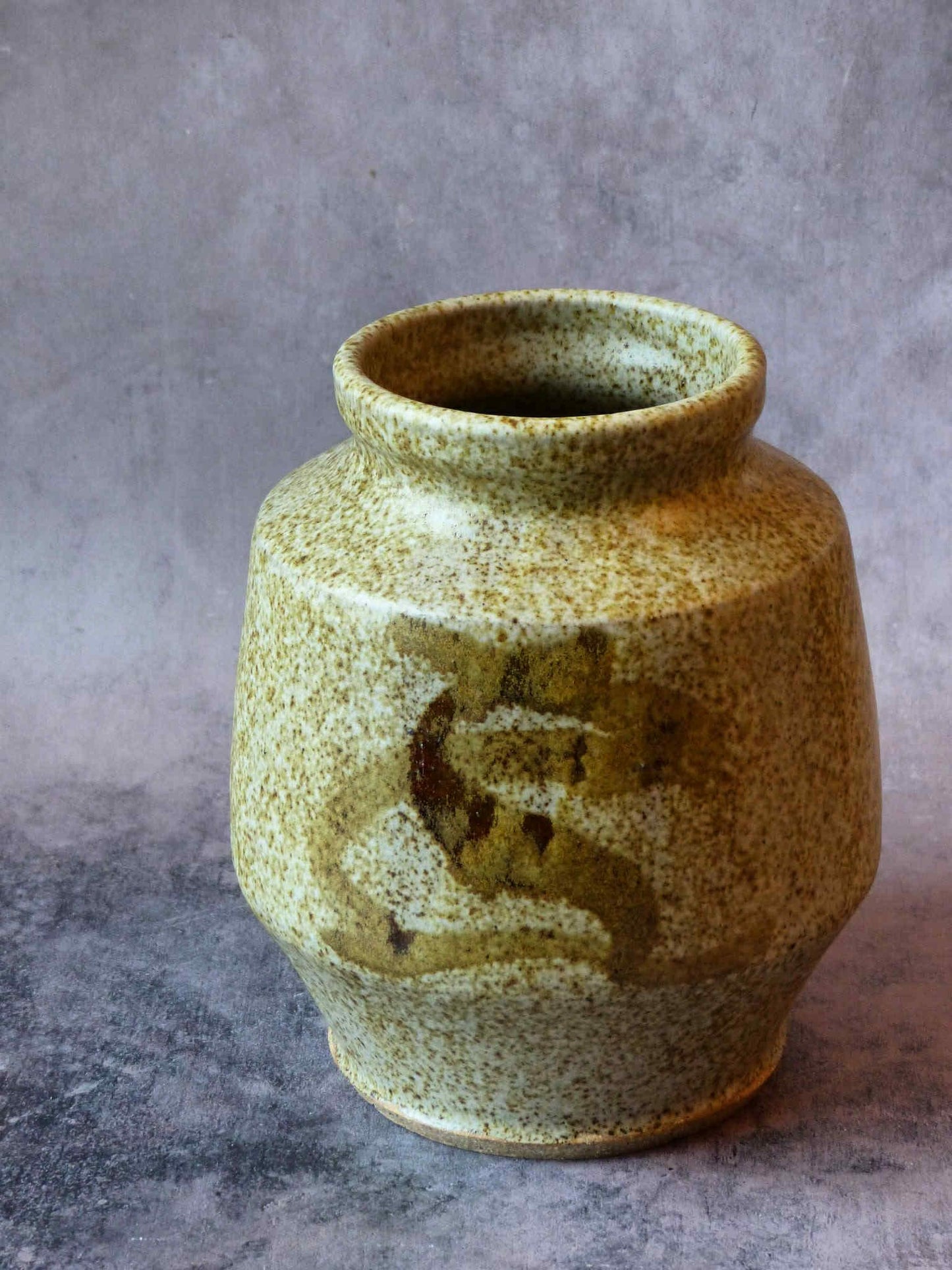 Grand pot artisanal en grès émaillé