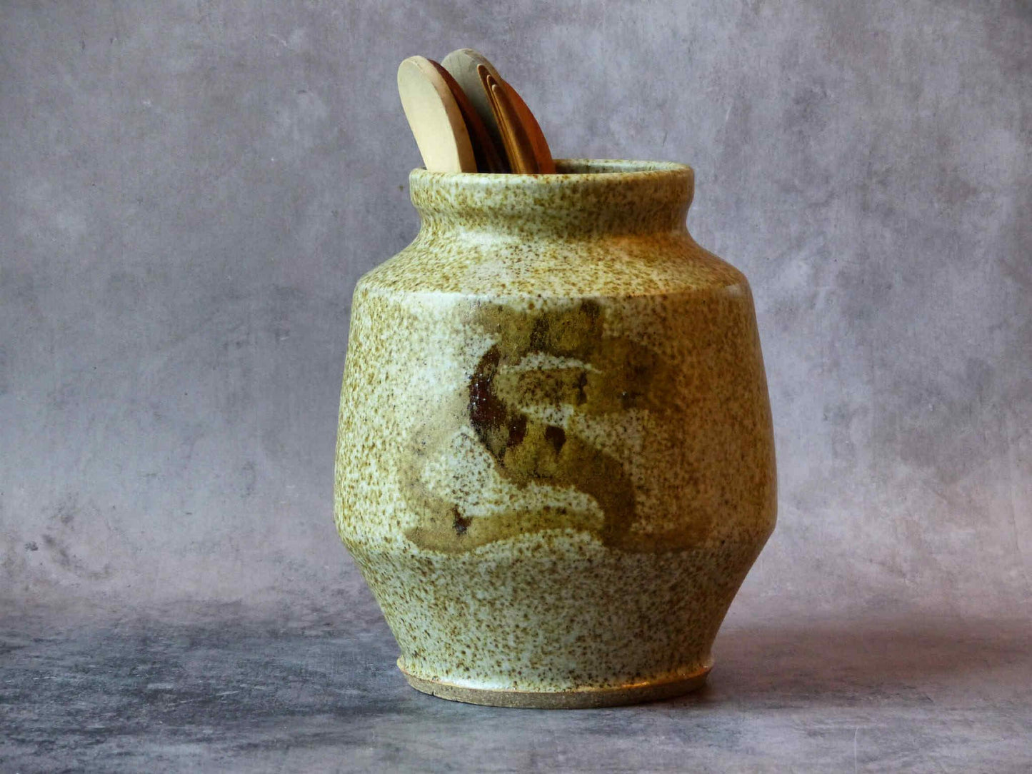 Grand pot artisanal en grès émaillé