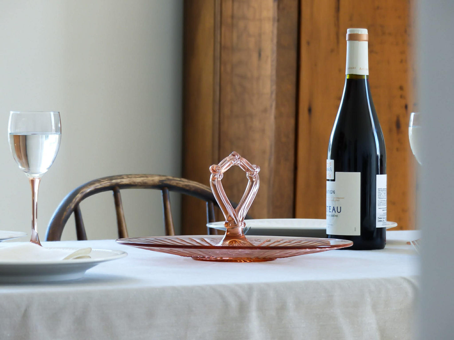 Plateau de service vintage avec poignée, de ANCHOR HOCKING