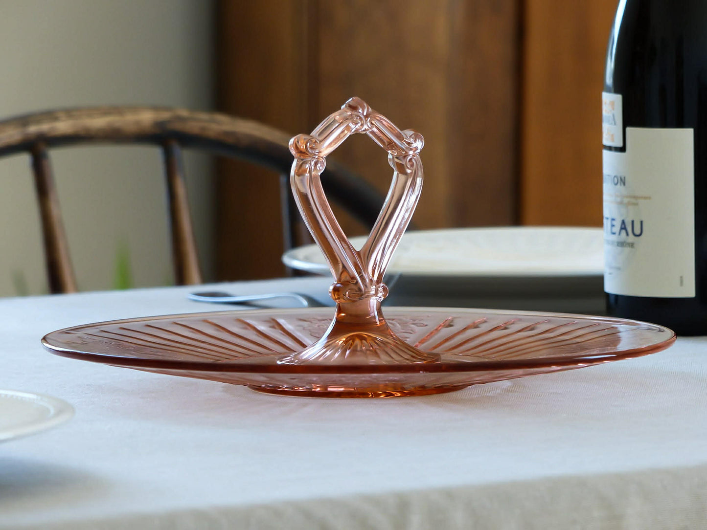 Plateau de service vintage avec poignée, de ANCHOR HOCKING