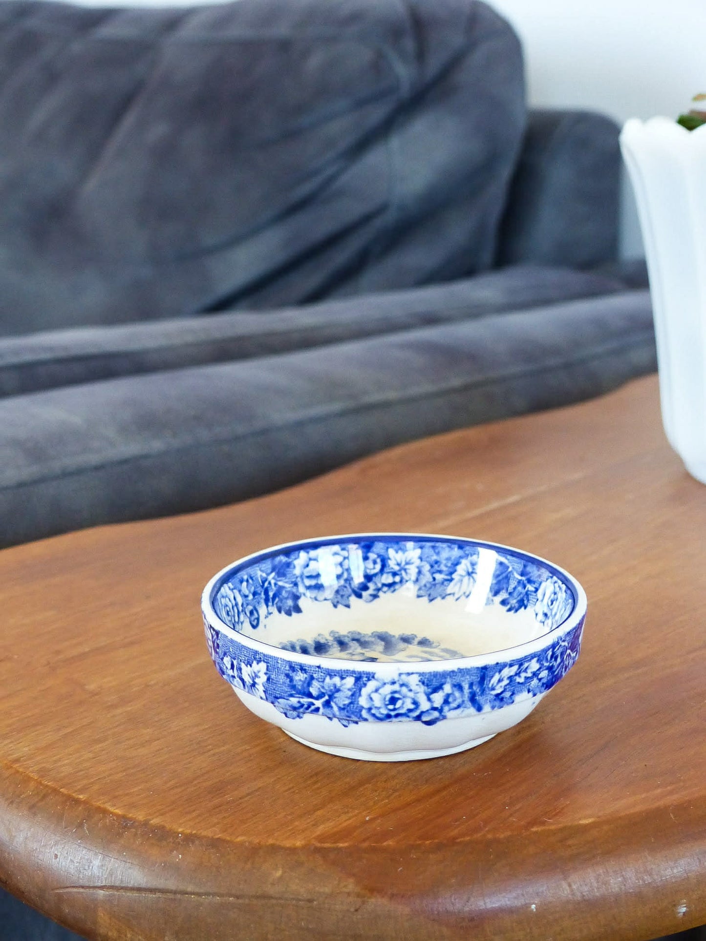 Mini bol vintage bleu et blanc - motif classique - Engand