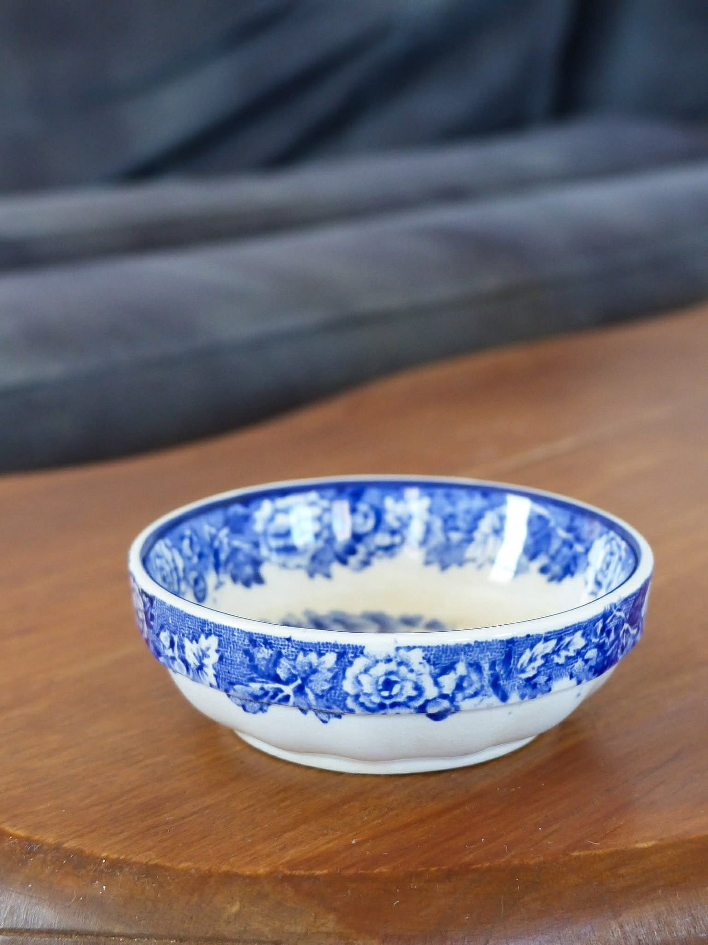 Mini bol vintage bleu et blanc - motif classique - Engand
