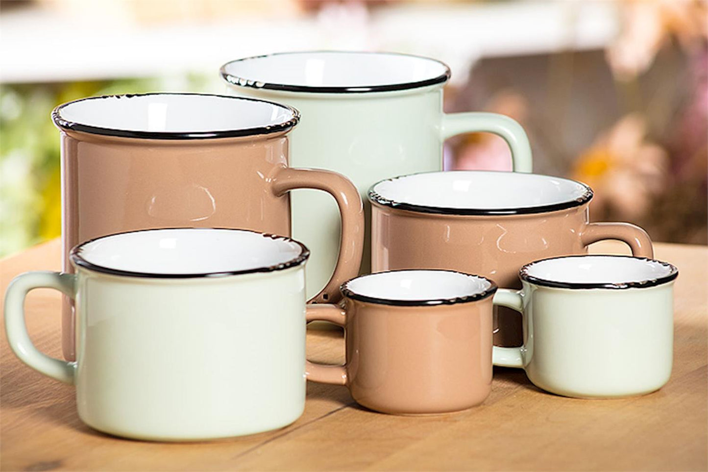 Tasse Enamel - Menthe - Cappuccino