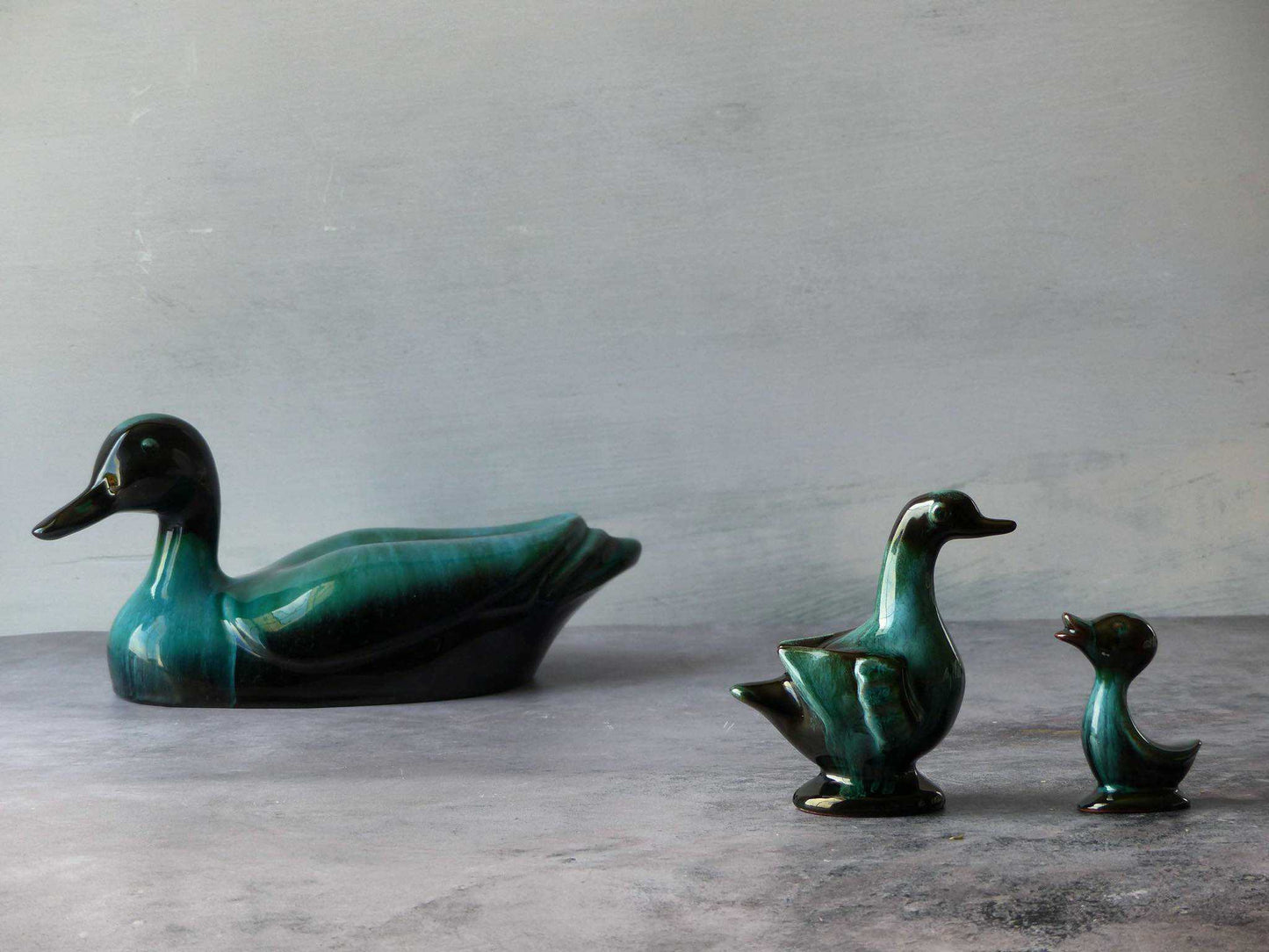 Le duo de figurines de canard de BLEUE MONTAIN POTTERY