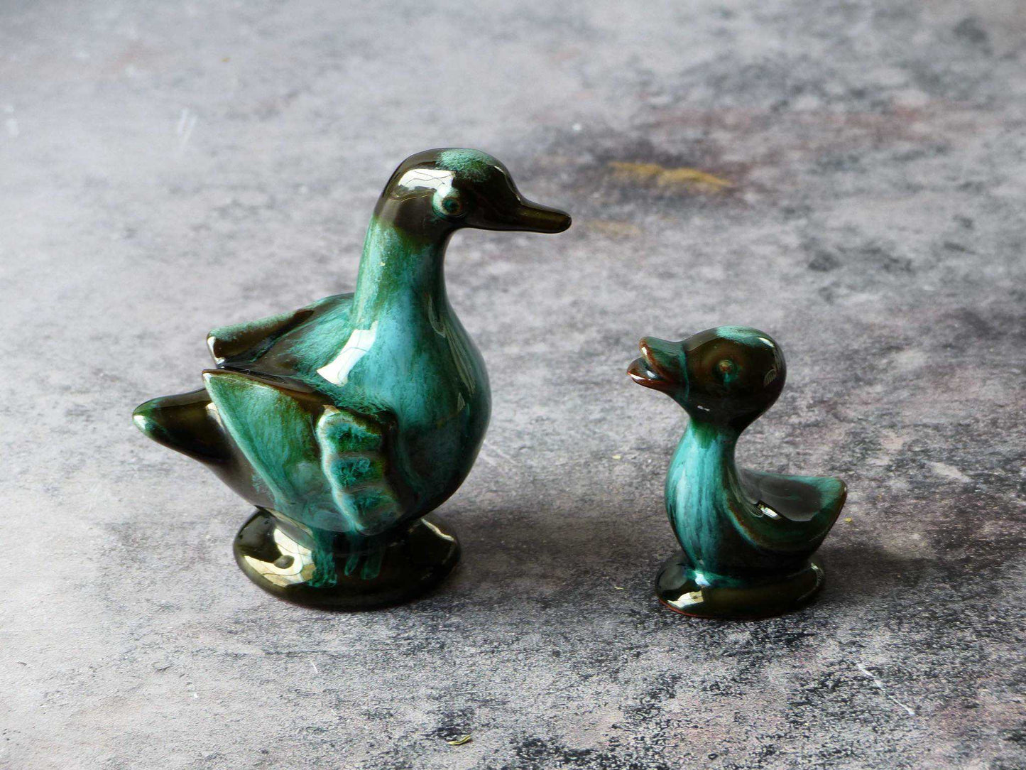 Le duo de figurines de canard de BLEUE MONTAIN POTTERY