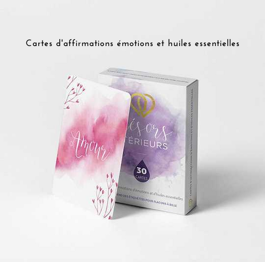 Cartes d'affirmations émotions et huiles essentielles