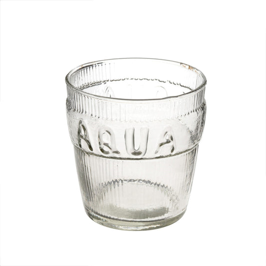 Gobelet AQUA en verre pressé