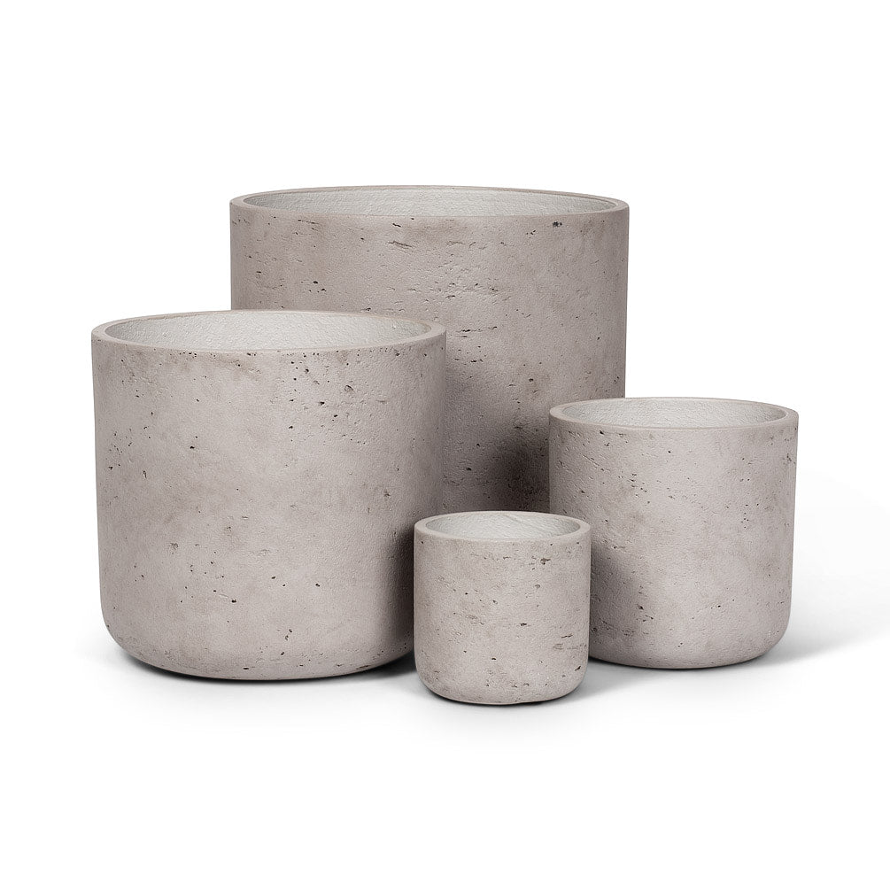 Pot gris texturé - 3X L