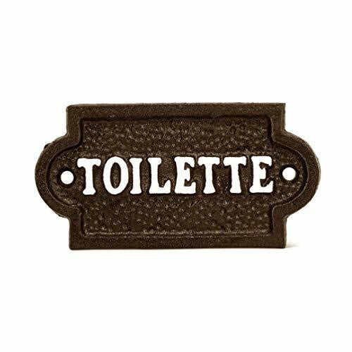 Enseigne toilette en fonte