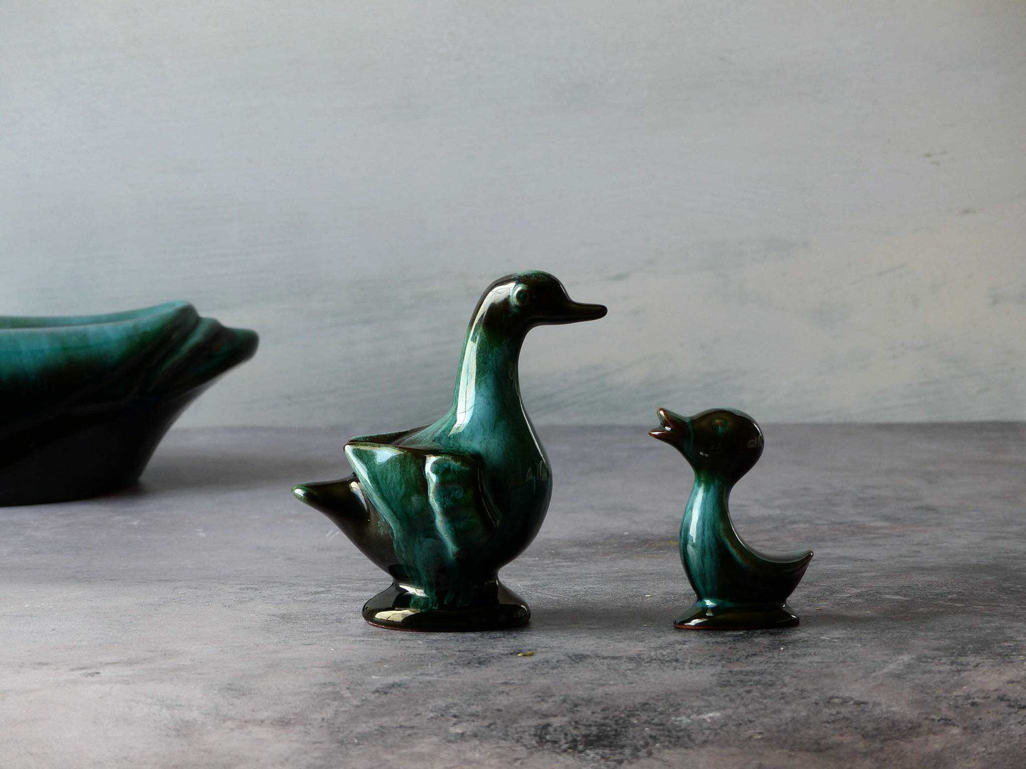 Le duo de figurines de canard de BLEUE MONTAIN POTTERY