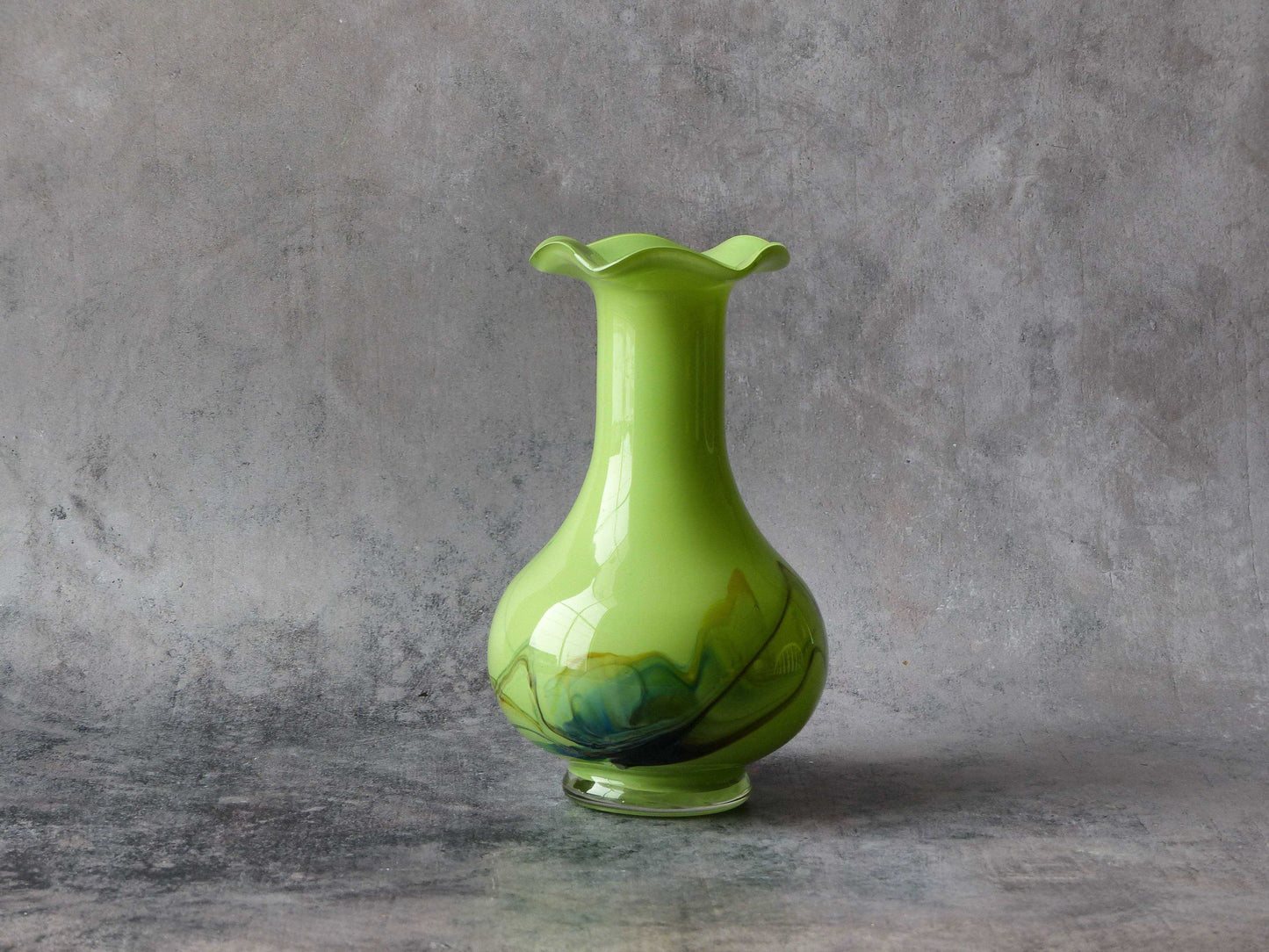 Vase en verre soufflé