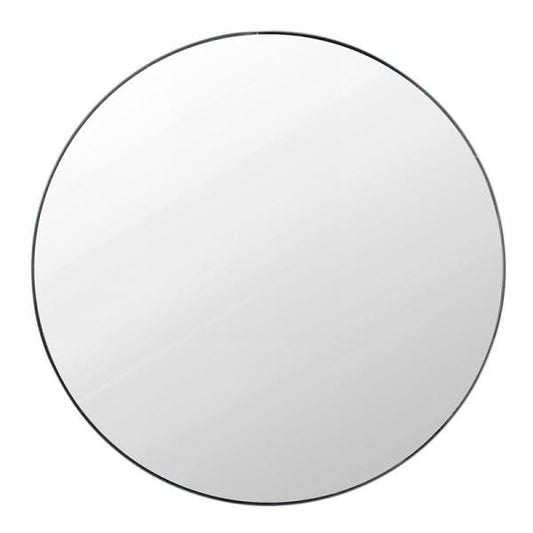 Miroir rond avec bordure noire