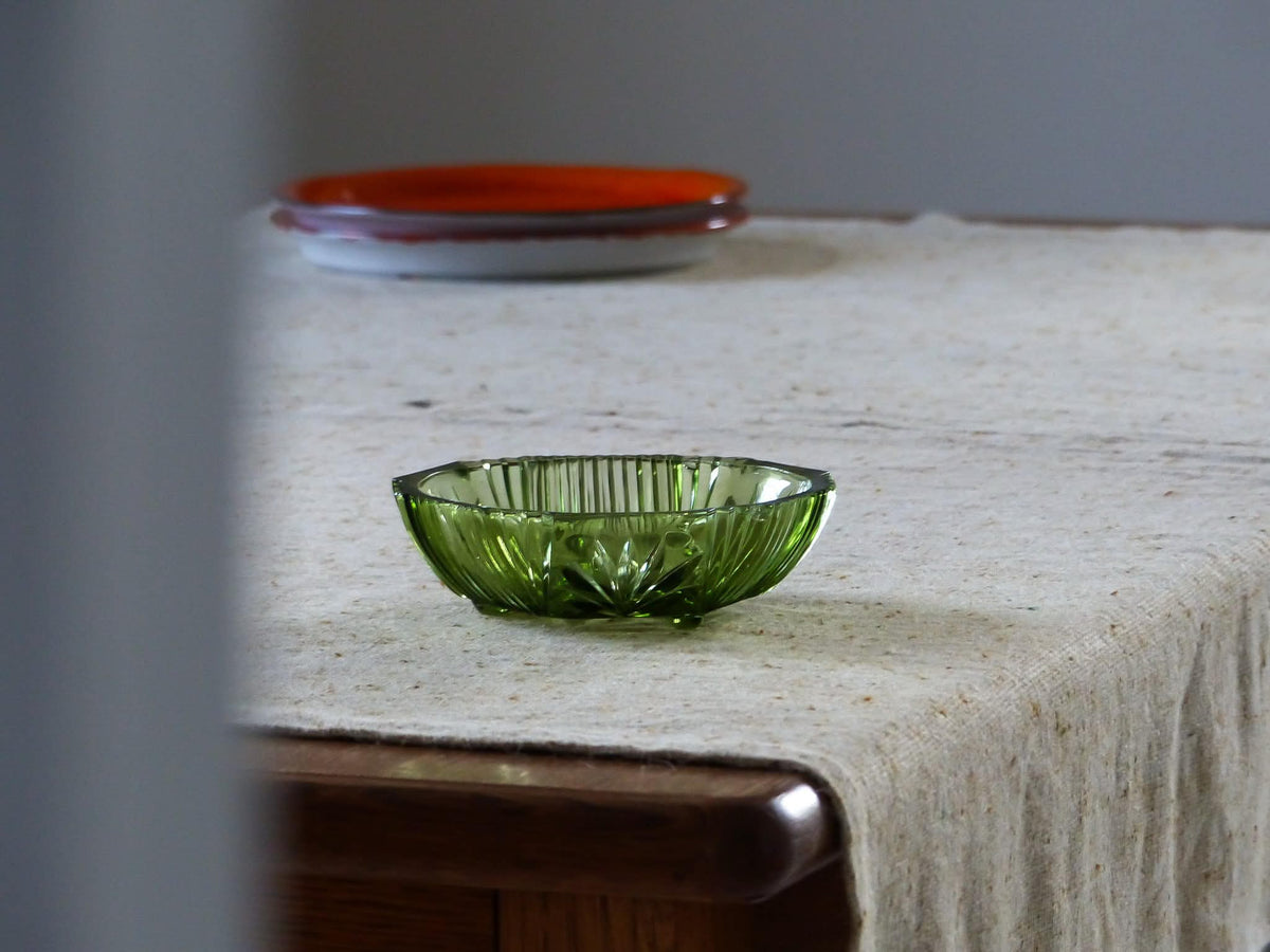 Petit bol vintage en verre, vert