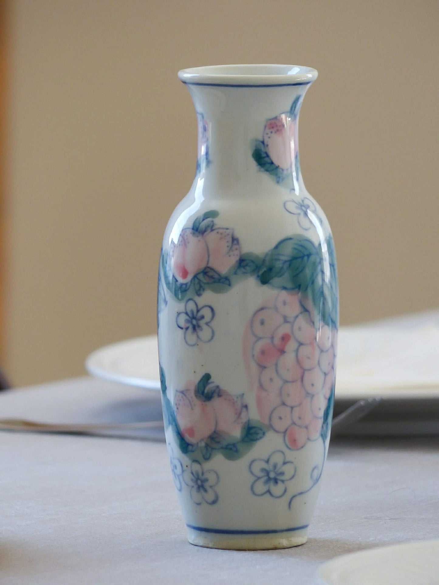 Vase à fleurs en céramique, inspiration asiatique