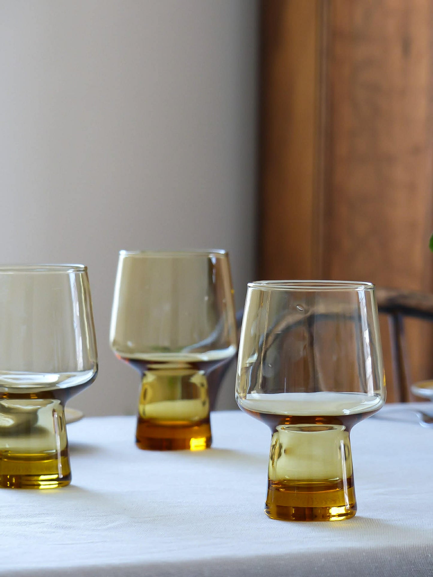 Verres à bière ambré, LIBBEY, ensemble de 4